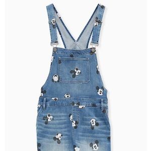 Torrid DISNEY MICKEY MOUSE SHORTALL - MEDIUM WASH